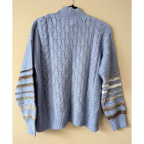 CHRISTIAN SIRIANO New York Women's Knit Blue Sweater Size L - Picture 2 of 6